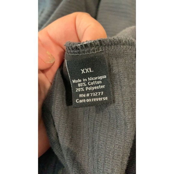 Apt. 9 mens long sleeve sweater shirt size XXL with layered hems gray/black - Picture 6 of 7